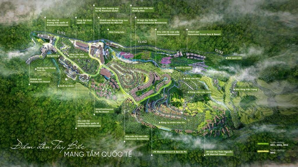 Mặt bằng phân khu Alphora Mường Hoa