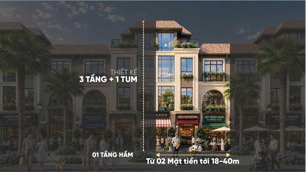 Thiết kế biệt thự Metro Grand Street 2 mặt tiền
