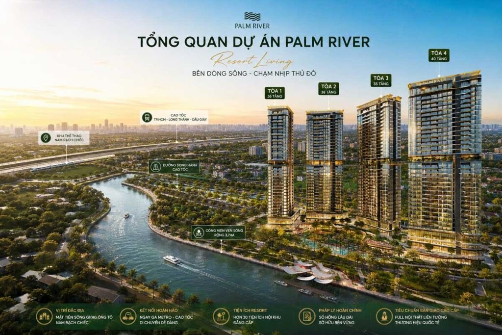 Căn Hộ Palm River – Phân Khu Hạng Sang Giữa Lòng Palm City | Giá Dự Kiến 168 Triệu/m² 6 Tổng quan dự án căn hộ Palm River