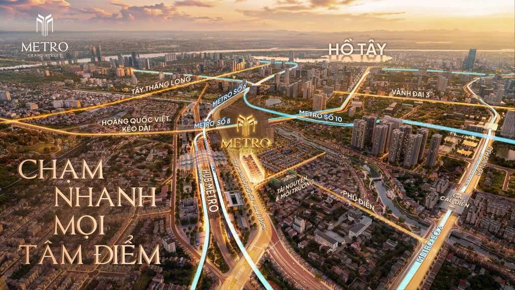 Vị trí dự án nằm ngay HUB Metro