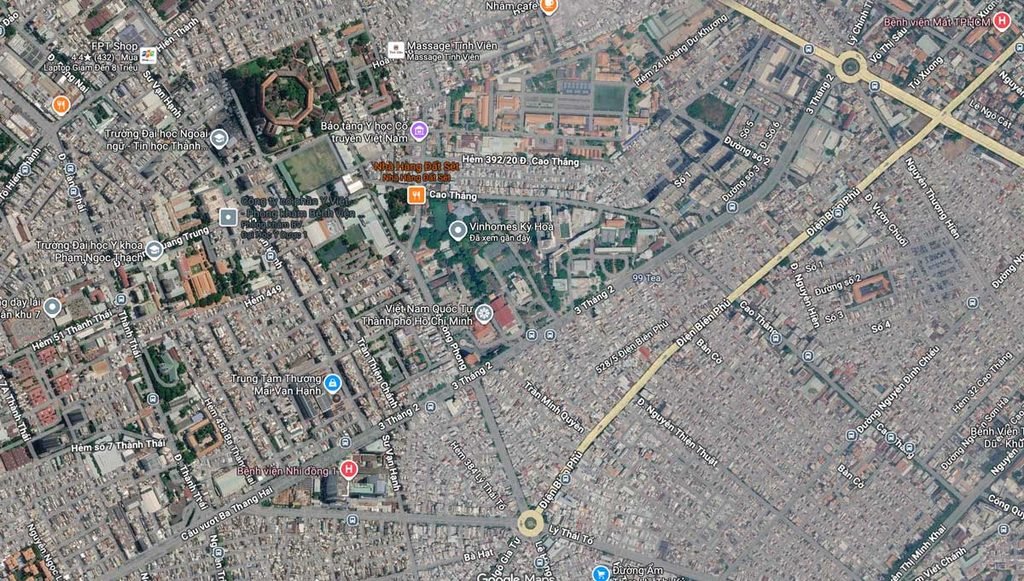 Vinhomes Kỳ Hoà: Quy Hoạch 1/500, Căn Hộ, Shophouse & Giá 3 Bản đồ vị trí dự án khu đô thị Kỳ Hoà Quận 10