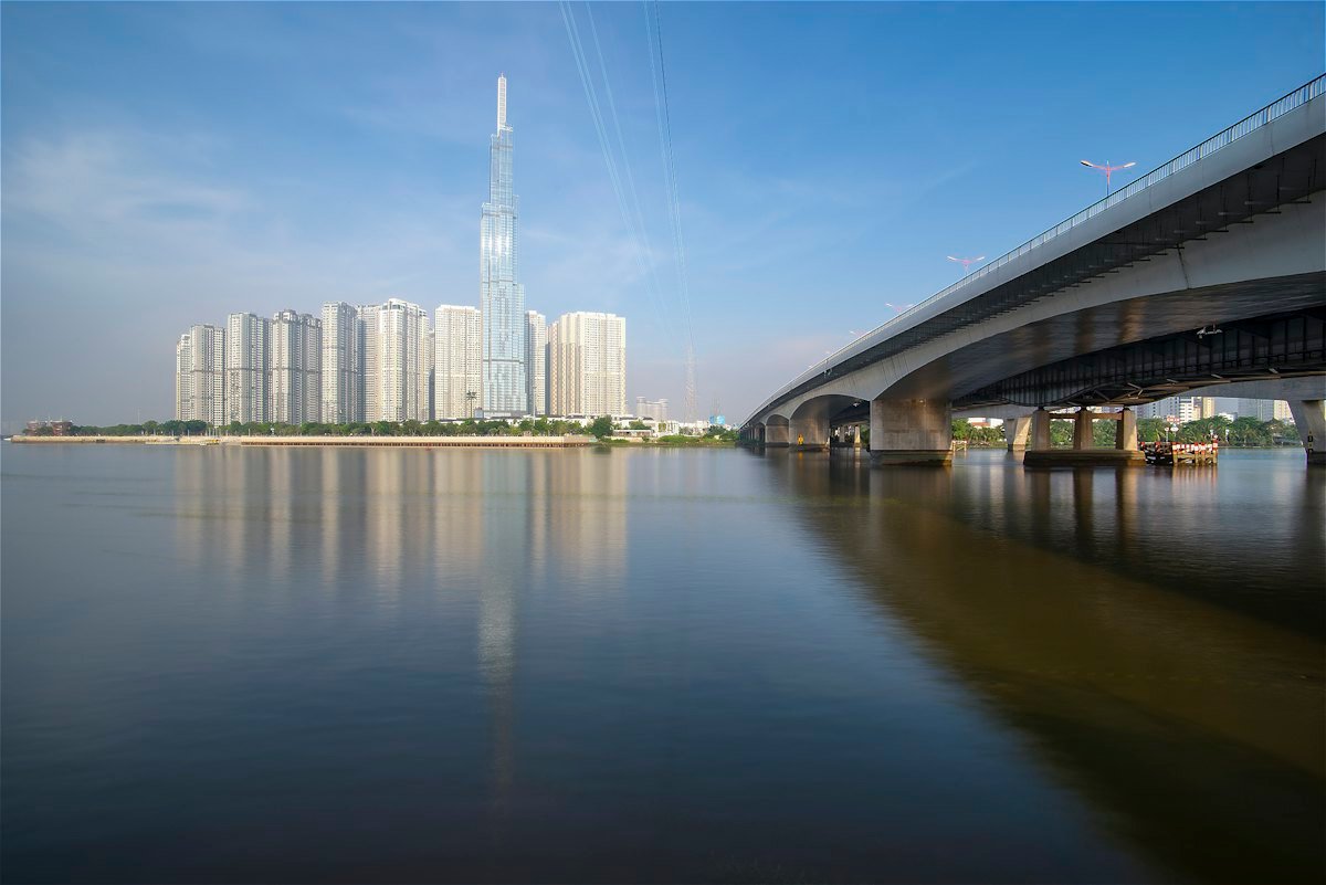 Cầu vượt sông Sài Gòn kết nối trung tâm TP.HCM với Thủ Thiêm